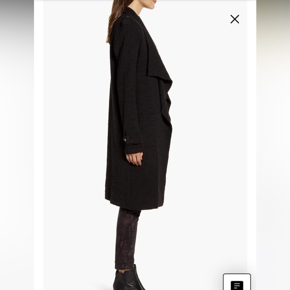 BB Dakota Revolution Drapey Bouclé Trench Coat - Picture 3 of 10